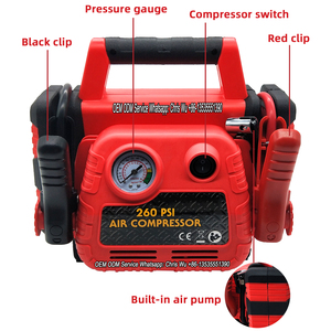 COSSIFTW Démarreur de voiture 900 Amp Peak <span class=keywords><strong>Booster</strong></span> 12V 10000mAh 260PSI Compresseur d'air Batterie Pack - Product Image 4