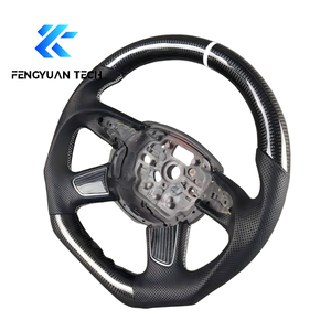 Volant de voiture en fibre de carbone forgée OEM pour Audi A4 B8 B8.5 A6 C7 C7.5 <span class=keywords><strong>S</strong></span> <span class=keywords><strong>Line</strong></span> 2013 2014 2015 2016 sans airbag - Product Image 3