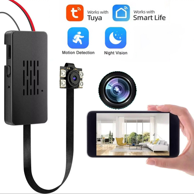 Hot Selling Smart Home Mini WiFi Camera 1080P CMOS Sensor H.264 with Night Vision Infrared Tuya App Motion Detection