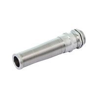 Passe-câble métallique M20 anti-pliage en laiton nickelé, attache-câble de protection