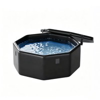 Baignoire à glace gonflable pliable en plastique épais pour 1 personne adulte, pour la cryothérapie
