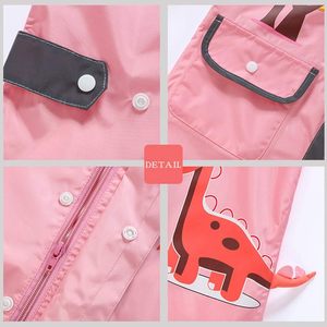 Impermeable Infantil Personalizado con Logotipo, para Niños y Niñas de Jardín de Infancia, de Cuerpo Completo, Grueso, con Revestimiento de TPU, Diseño de Dibujos Animados, para Senderismo - Product Image 2