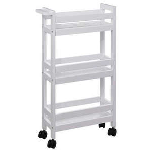 Chariot de cuisine RAOUL en MDF 40x15 H. 75CM blanc - Product Image 1