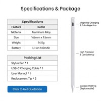 Pensil Stylus Aktif Universal Hemat Biaya, Kompatibel dengan Semua Layar Sentuh, Harga Grosir Murah Langsung dari Pabrik