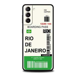 Biglietto di viaggio della città del mondo New York London Label custodia per telefono per <span class=keywords><strong>Samsung</strong></span> S24 S23 S22 S20 Ultra S21 FE 5G S10 S9 Plus S10E S8 <span class=keywords><strong>Cover</strong></span> - Product Image 4