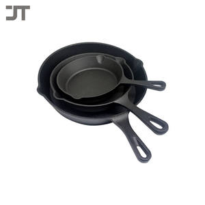 Juegos de Utensilios de Cocina Clásicos, Ollas y Sartenes de Hierro Fundido con Fondo Plano y Forma Redonda para Aceite Vegetal - Product Image 2
