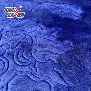 Kingcason nouveau Design deux côtés brosse Plaid tricoté gaufrage flanelle pour l'Algérie couette/couverture/marché de l'Équateur - Product Image 5