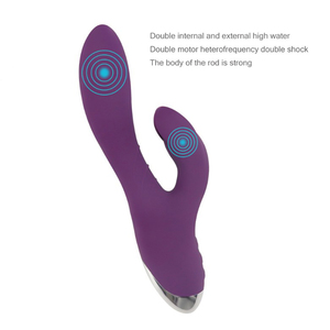 Double Functional Rabbit <b>Vibrator</b> Clitoral Stimulator USB Rechargeable Adult Toy - Product Image 5