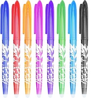 Stylos effaçables colorés créatifs, manchons de stylo, torche à température contrôlée, plastique, vente en gros, pour l'étude