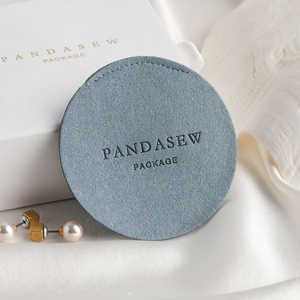 PandaSew Suede Microfiber Jewelry Packaging Bags Gift Pouch for Rings Earrings Necklace with Custom Logo - Product Image 2