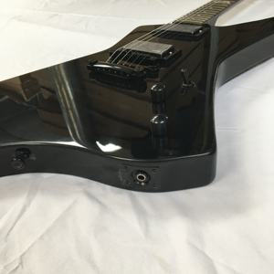 Guitarra Eléctrica <span class=keywords><strong>ESP</strong></span> Snakebyte, Caoba, Incrustaciones de Palisandro, 22 Trastes, Acabado Negro Brillante, Fondo de Arce, Pastilla HH, 6 Cuerdas, Envío Rápido - Product Image 4