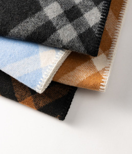 Cao cấp kẻ sọc len người đàn ông bên trong Mông Cổ Khăn choàng CAPE thời trang tất cả các trận đấu mùa đông ấm áp bên ngoài mặc Muslim vuông - Product Image 5