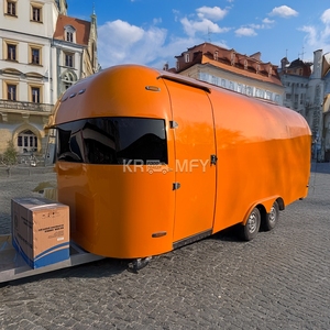 Modern Stainless Steel Convenivent Bbq Ice Cream Trailers Fully Equipped Kitchen Street Food <b>Cart</b> Mobile Business Trailer - Product Image 5