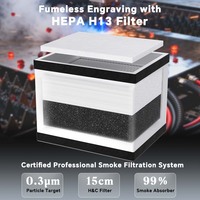 Nuevo Extractor de Humo Láser de Escritorio Compacto con Filtro de Carbón Activado HEPA para Marcado y Grabado Láser de 5 a 10 W