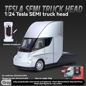 Diecast 1:24 T Semi camión desmontable metal simulación camión aleación vehículo juguete camión modelo ruedas movibles niños juguete coche nodel - Product Image 6