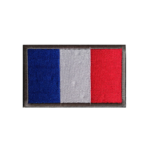 Lot de patchs brodés drapeau français en gros avec velcro, badges drapeaux de pays européens pour vêtements - Product Image 3