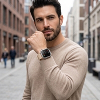 Smartwatch C40 Pro per Uomo, Display Touch Completo da 2,19", Chiamate BT, Impermeabile IP67, Monitoraggio del Sonno e Fitness, Logo Personalizzabile