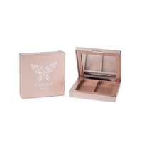Palette vide carrée pour maquillage, couleurs personnalisées, avec logo, pour fards à paupières, 2 couleurs, illuminateur et blush, avec miroir