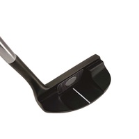 Club de golf putter noir personnalisé OEM avec logo, pour droitier, manche en acier, poignée en caoutchouc PVD noir, face usinée CNC, prix usine, pour hommes