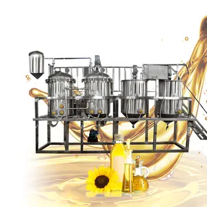 Automatic Motor Oil Refinery Machine For Soybean Coconut Oil Extraction Olive Oil Recycling Plant Used Mill Extraction Refinery