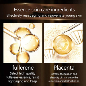 Capsule di siero <span class=keywords><strong>viso</strong></span> al fullerene e placenta con niacinamide, anti-età, antirughe, idratante, riparatore, olio essenziale per il <span class=keywords><strong>viso</strong></span>, OEM - Product Image 3
