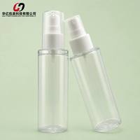 Bouteille vide transparente en PET de qualité alimentaire de 150 ml, cylindrique, avec pompe pulvérisatrice à gâchette, pour emballage cosmétique, best-seller