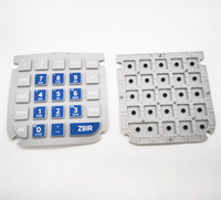 Clavier à membrane électronique à boutons poussoirs en silicone imprimé sur mesure OEM pour les appareils ménagers