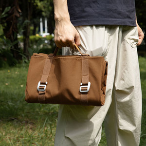 Thickened <b>Waterproof</b> Oxford Cloth Ground <b>Mat</b> Rectangle Khaki And Caramel Outdoor Camping Picnic <b>Mat</b> All Seasons - Product Image 1