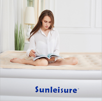 Lit pneumatique gonflable, matelas gonflable avec pompe électrique intégrée, expédition rapide