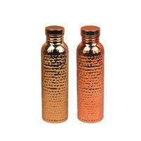 Venta de Fábrica: Botella de Agua Ayurvédica de Cobre Puro de 34 oz, Tapa Antiderrames, Libre de BPA, Ecológica, con Calidad Premium