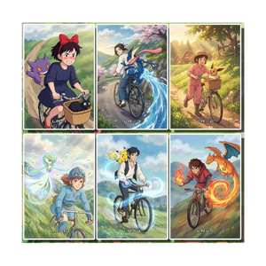 YQ 100 Pièces Nouvelles Cartes de Collection Pokémon Ghibli's Adventure Fan Art Papier Imprimé en Couleur Boîte Mystère Haute Qualité - Product Image 3