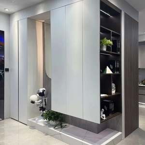 Meuble de rangement pour chaussures moderne et durable, taille personnalisable, bois massif, meubles de salon, protection de l'environnement, villas, hôtels - Product Image 1