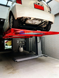 Système de levage de voiture à un seul poteau, système de stationnement vertical hydraulique mécanique pour véhicules empilés, garages domestiques, équipement de stationnement simple - Product Image 2