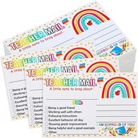 Notes de courrier pour enseignants, cartes postales avec smileys, cartes de motivation pour la bonne conduite en classe, cartes de récompense pour les élèves