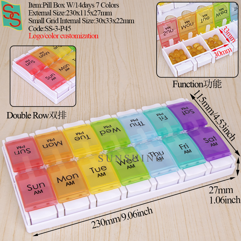 P45 Pill Box W/14days