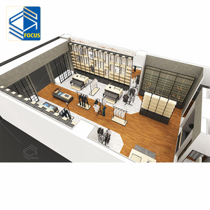 Nhà Máy quần áo cửa hàng trưng bày đứng quần áo <span class=keywords><strong>kiosk</strong></span> quần áo Rack hiển thị cho cửa hàng quần áo Rack hiển thị - Product Image 3