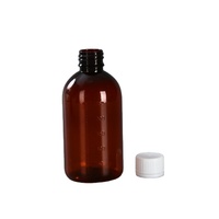 Bouteille de sirop liquide de médecine de qualité alimentaire pour la toux 150ml 200ml 250ml Bouteille de sirop contre la toux en plastique PET 16oz avec emballage scellé