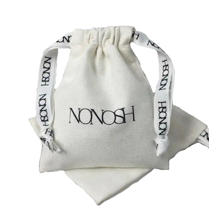 Sinh thái thân thiện Hữu Cơ bông dây kéo túi bông Pouch tùy chỉnh kích thước biểu tượng tùy chỉnh đóng gói chấp nhận được - Product Image 1