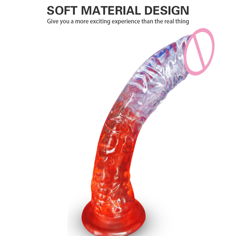 sex toys for big dicks Thick Dildo Big Dick Soft Flexible Huge Dildos with Suction Cup Sex Toys main image 1