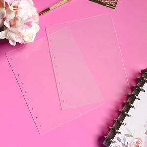 2026 Clear Planner Covers Binder Transparent Notebook Round Ring Binder Cover PP Cover Notebook - Product Image 4