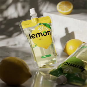 Bolsa de plástico transparente reutilizable para bebidas de jugo líquido, bolsa de viaje para <span class=keywords><strong>licor</strong></span> de Alcohol, bolsa de pie - Product Image 3