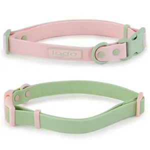 New Arrival Wholesale Adjustable Waterproof Durable Accept Customized Logo Color Durable Eco-Friendly Pvc Dog Collar