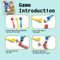 Jeu de puzzle de plateau Chat et Souris, jeu interactif multijoueur, jeu de société pour développer les réflexes et la concentration