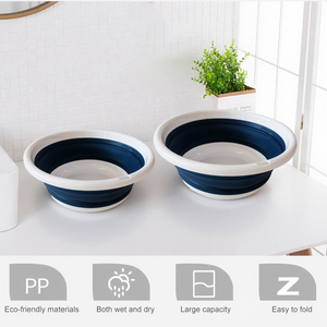 Hot Bán Vòng Nhà Bếp 5L Treo Ráp Rửa Lưu Vực: Xách Tay Có Thể Gập Lại Bồn Tắm Cho Du Lịch Trái Cây Rau Rửa - Product Image 2