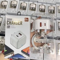Câble de charge rapide intelligent Type-C PD 20W avec QC3.0 pour ordinateur portable, téléphone portable, appareil photo et écouteurs - Adaptateur USB compatible sans fil