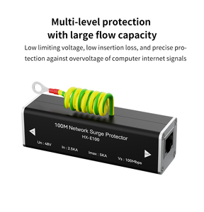 Parafoudre de protection contre les surtensions 5KA pour signal réseau RJ45 100 Mbps, durable, pour intérieur/extérieur, caméra <span class=keywords><strong>IP</strong></span>, routeur, commutateur - Product Image 4