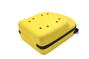 Étui de protection en EVA jaune vif pour petits appareils électroniques, boîte de rangement rigide antichoc avec logo personnalisé et insert en mousse - Product Image 4
