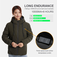 Ensemble Chauffant Hiver pour Couple, Vêtement Intelligent à Technologie Thermique, Veste en Coton Chauffante rechargeable par USB