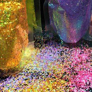 Paillettes Chunky Multicolores Métalliques Rose Noir Blanc pour <span class=keywords><strong>Noël</strong></span>, Ongles, Gobelets et Décoration de Boules à Neige - Product Image 4