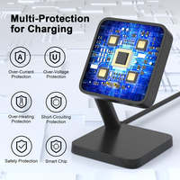 Support de chargeur magnétique USB noir de 3,3 pieds, station de charge de remplacement pour montre connectée Amazfit Balance 2